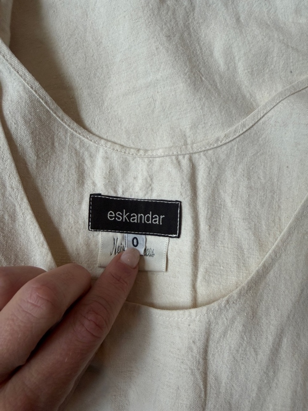 Eskandar Linen Embroidered Midi Maxi Dress Limited Edition - Picture 8 of 9
